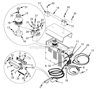 Part Location Diagram of WC100000AV Campbell Hausfeld Work Clamp